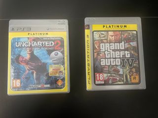 Uncharted 2 y GTA 4, juegos ps3