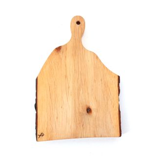 TAGLIERE PICCOLO LEGNO PIROGRAFATO A MANO COLIBRI