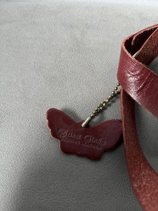 Bolso bandolera de piel marrón