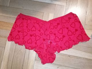 Conjunto lencería sexy corazón rojo