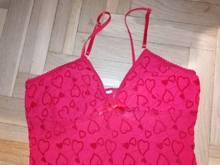 Conjunto lencería sexy corazón rojo