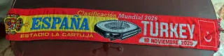 Bufanda España vs Turquía Mundial 2026