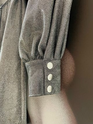 Vestido fiesta brillo plateado