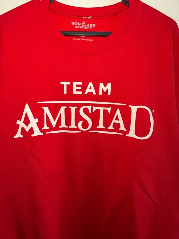 Felpa rossa Team Amistad Ron Clark Academy XL