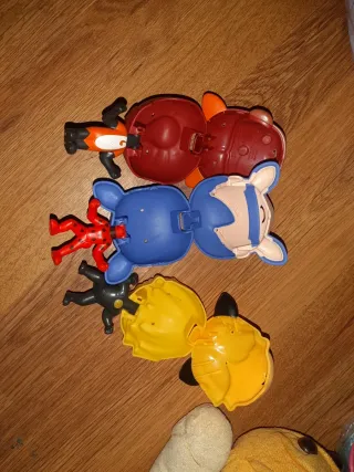 3 Figuras Ladybug y Gato Noir y Rena Rouge.