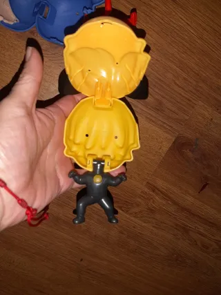 3 Figuras Ladybug y Gato Noir y Rena Rouge.