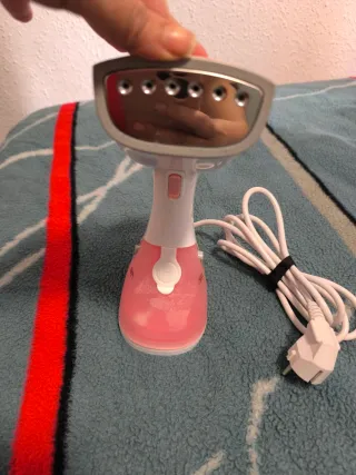 Plancha de vapor portátil rosa