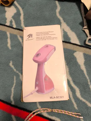 Plancha de vapor portátil rosa