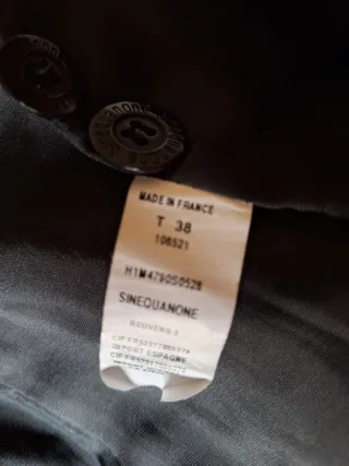 Abrigo largo negro mujer terciopelo