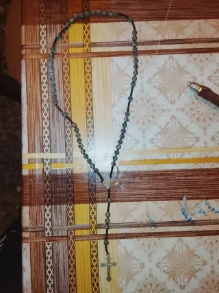 Rosario antiguo de cuentas