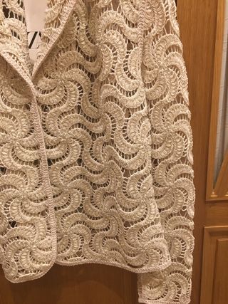 Chaqueta Zara Beige Talla M