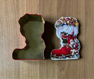 Set 2 scatole in latta decorative