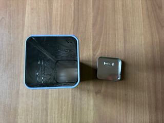 Set 2 scatole in latta decorative