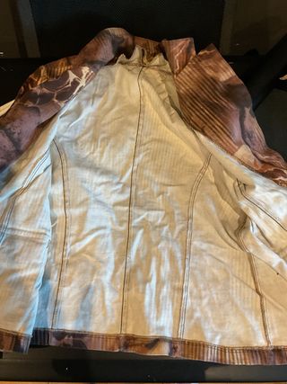 Americana fina estampada