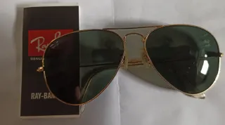 Gafas de sol Ray-Ban Aviador Marrón y Dorado