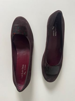 Zapatos de tacón marrones talla 44