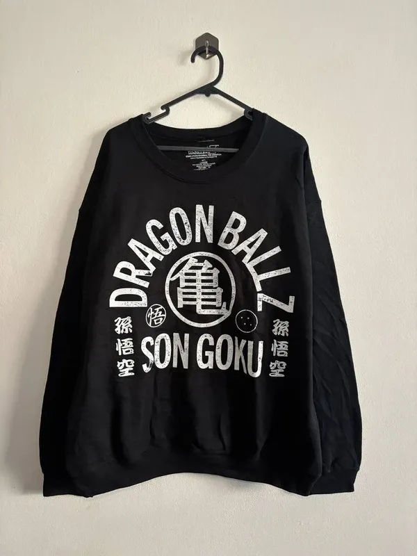 Felpa Dragon Ball Z Son Goku Nera Anime