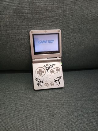 Game Boy Advance SP Tribal Plata