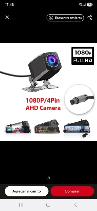 Cámara Marcha Atrás 1080P 4Pin AHD