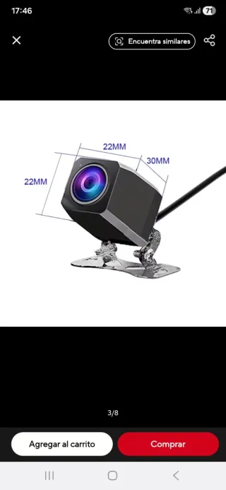 Cámara Marcha Atrás 1080P 4Pin AHD