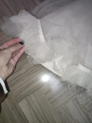 Vestito da festa bambina oro e bianco