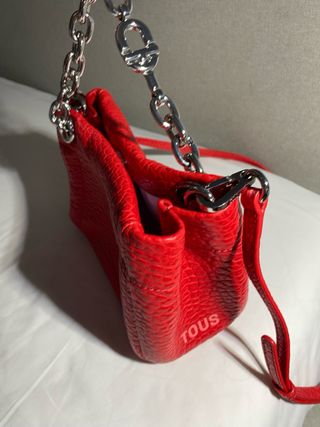 Bandolera Tous S Manifesto Piel Roja