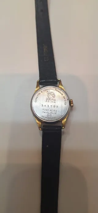 Reloj Dogma Prima 15 Rubis Chapado Oro