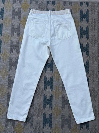 Pantalón Zara Blanco Mujer Talla 40