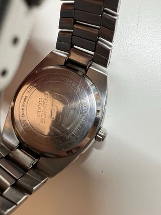 Casio Edifice Reloj Plata y Blanco
