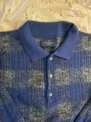Maglione Trussardi Jeans Vintage a Quadri