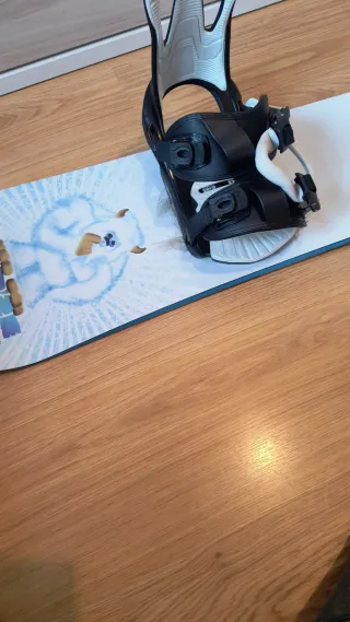 Tabla Snowboard con Fijaciones