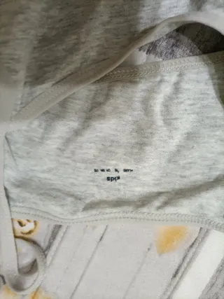 Reggiseno fascia grigio e bianco