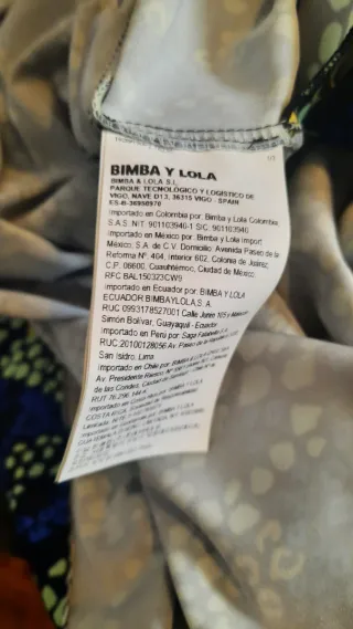 Vestido Bimba y Lola estampado