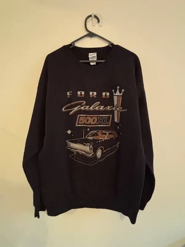 Felpa Vintage Ford Galaxie 500XL Nera