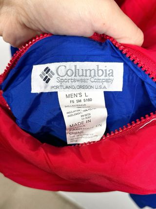 Chaqueta Bomber Columbia Vintage 90s Reversible