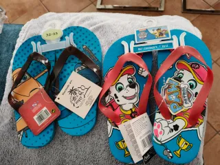 Chanclas Talla 32-33 Paw Patrol y Cars