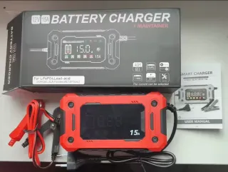 Cargador Batería Coche Inteligente 12V 15A