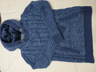 Jersey/Sudadera Azul con Capucha