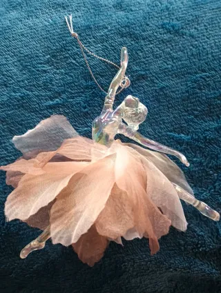 Set n.2 ballerine con tutù effetto cristallo