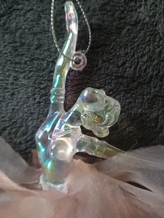 Set n.2 ballerine con tutù effetto cristallo