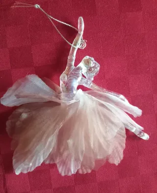 Set n.2 ballerine con tutù effetto cristallo