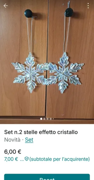 Set n.2 ballerine con tutù effetto cristallo