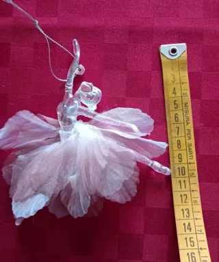 Set n.2 ballerine con tutù effetto cristallo