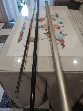 Tramos Cañas Pescar Carbono Apilables