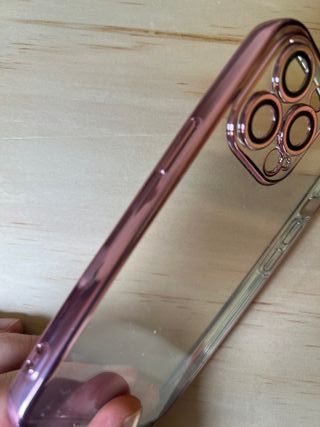 Funda iPhone 13 Pro Rosa&Gold Protección Cámara