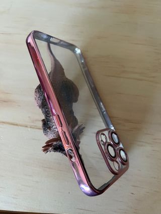 Funda iPhone 13 Pro Rosa&Gold Protección Cámara