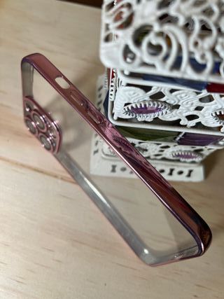 Funda iPhone 13 Pro Rosa&Gold Protección Cámara