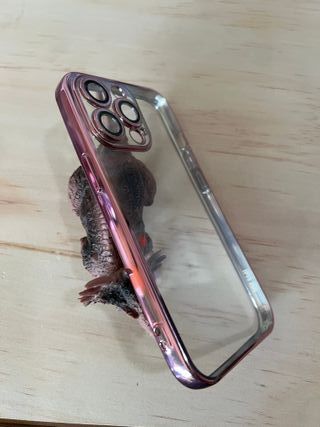 Funda iPhone 13 Pro Rosa&Gold Protección Cámara