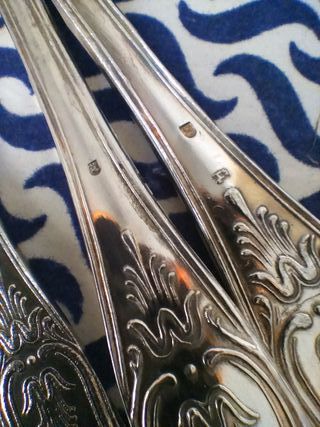 Cubertería plata 12 personas