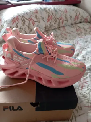 Zapatillas deportivas rosas talla 39